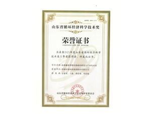 热烈：谹G真人国际环境集团获得2021年度山东省循环经济科学技术奖三等奖